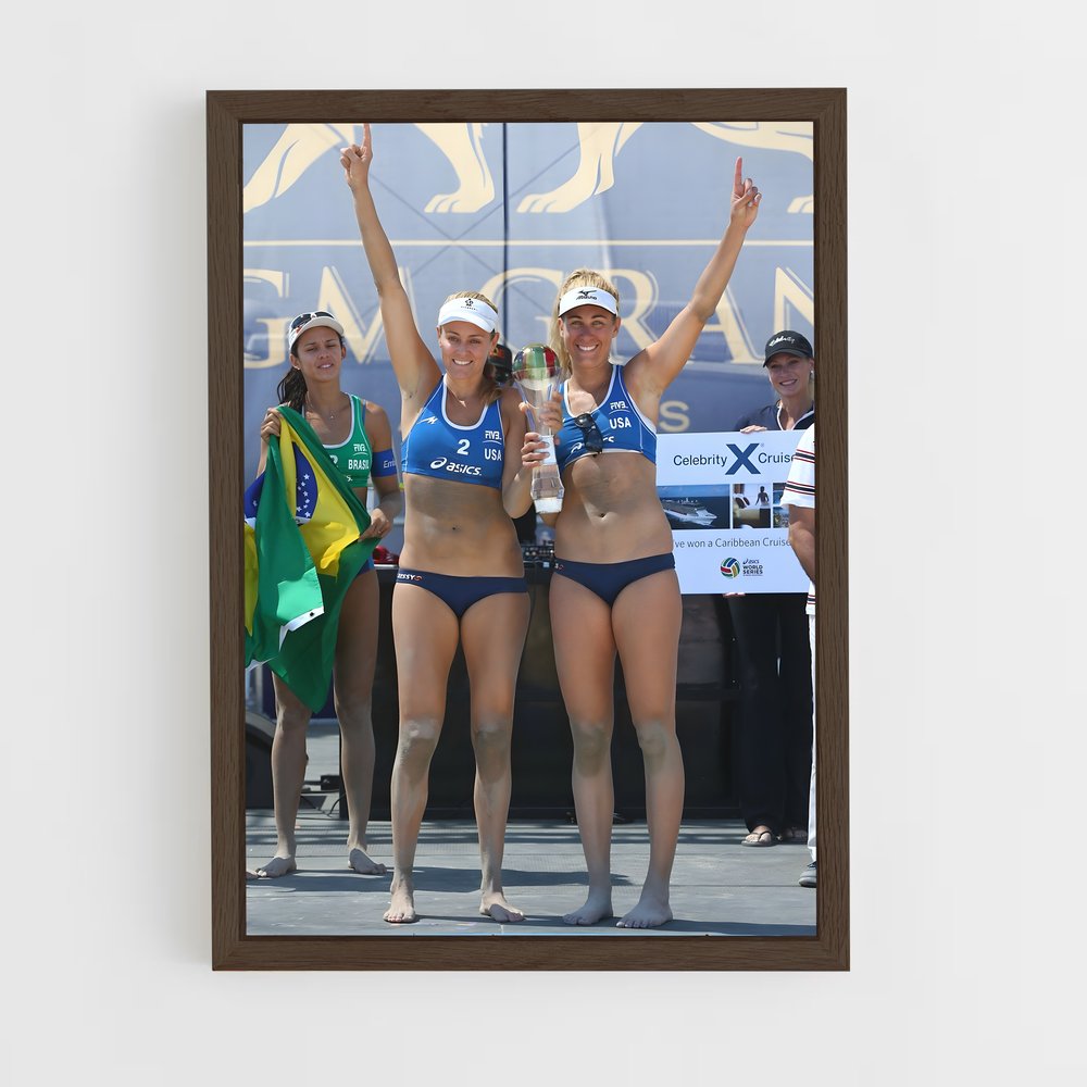 Poster Beach Queens – affiche Beach-volley (vue 5)